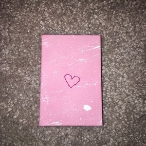 A cute pink heart canvas